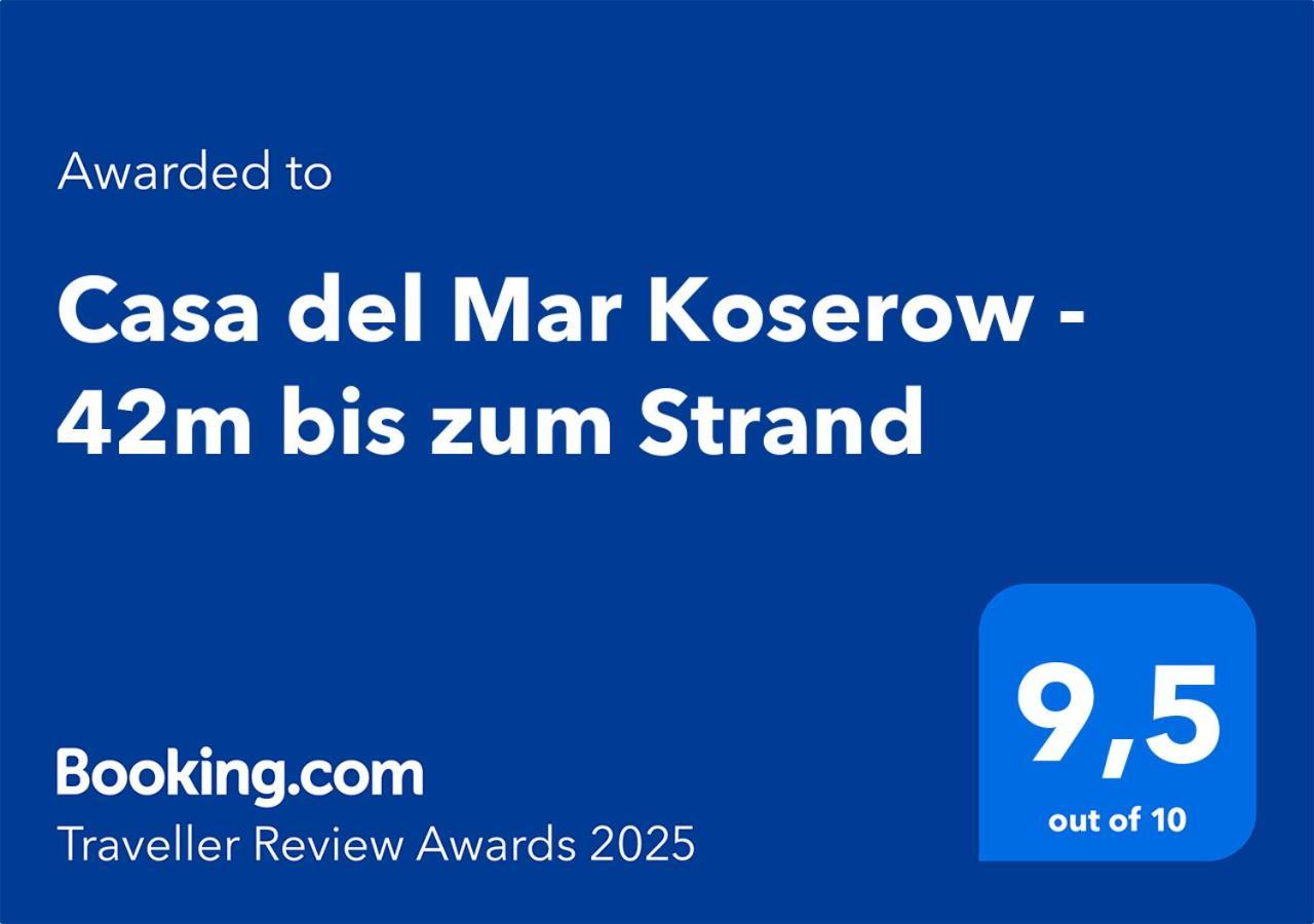 Fewo Am Strand In Koserow - Casa Del Mar - 42M Bis Zum Strand Exteriér fotografie