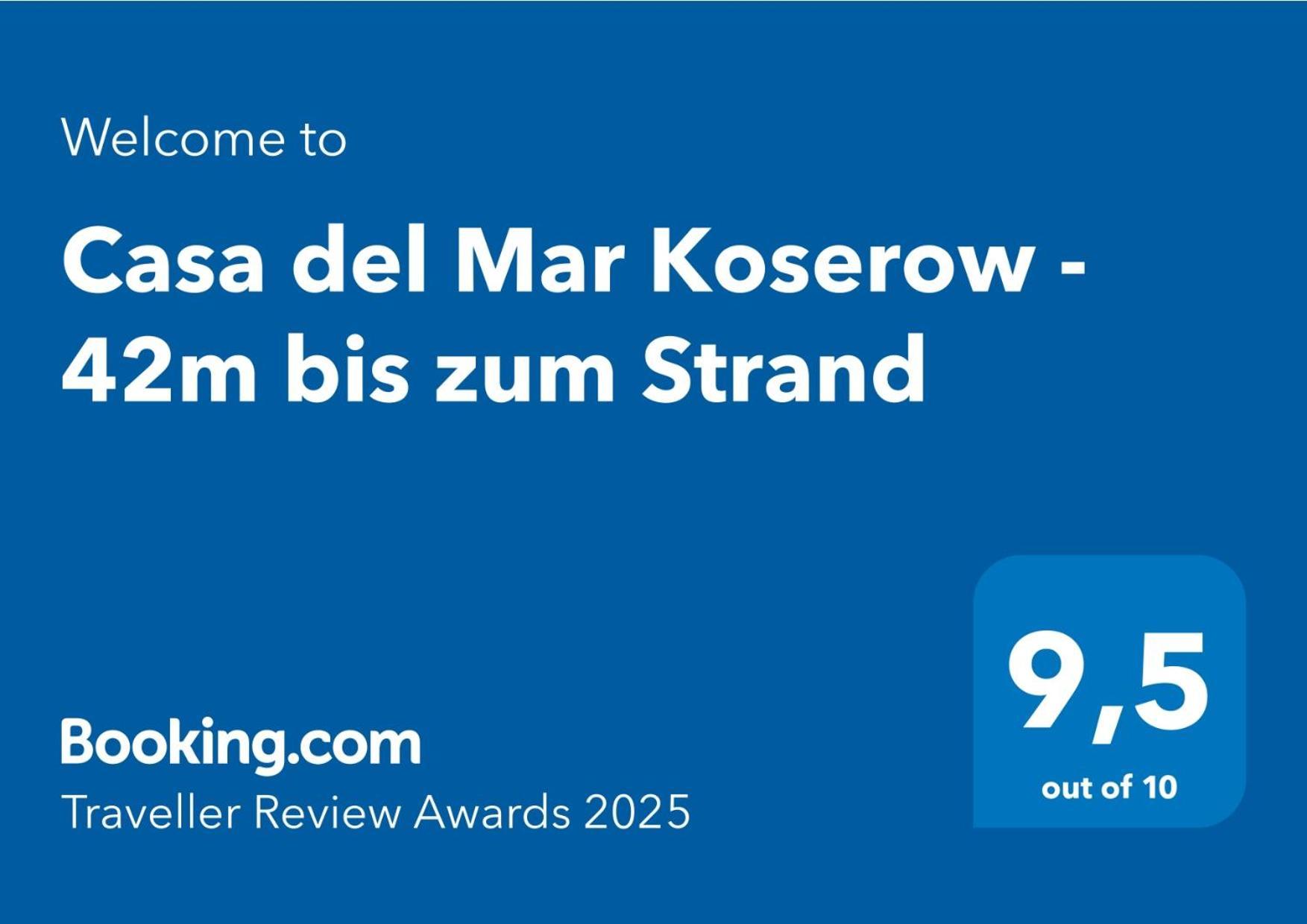 Fewo Am Strand In Koserow - Casa Del Mar - 42M Bis Zum Strand Exteriér fotografie